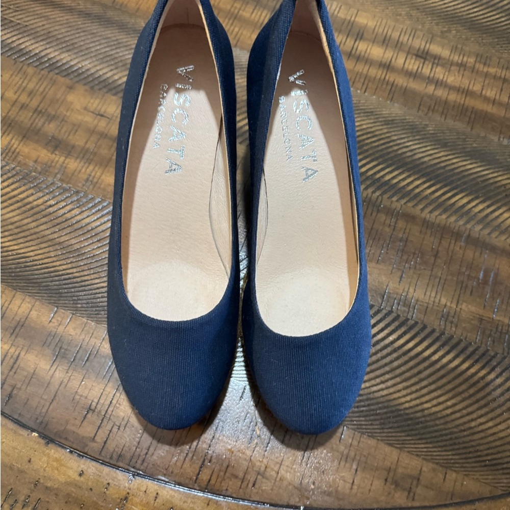 Navy Blue Platform Wedges. NEW! - Picture 2 of 6